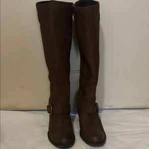 Born Over the Knee Brown Boots
